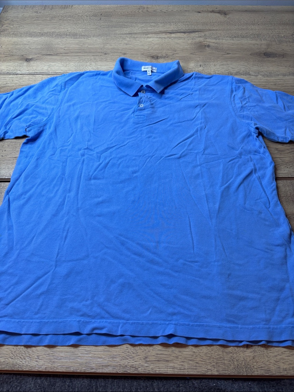 Peter Millar Men’s Bright Blue 100% Organic Cotton Polo Shirt Size XL